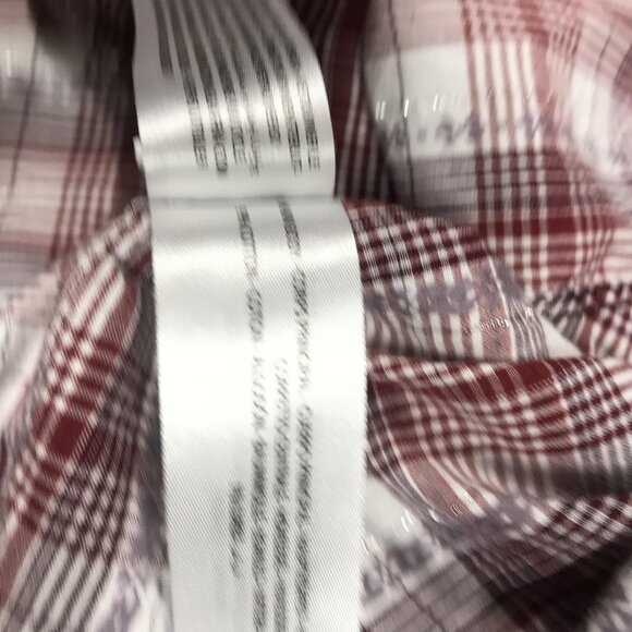 Ariat Shirt Womens Small Red White Plaid Western Pearl Snap Long Sleeve Cowboy - Picture 6 of 9